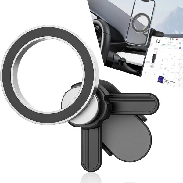 1 PC Car Phone Mount for Dashboard, Non-Destructive Installation Design, Waterproof Adjustable Stand, Universal Stable Automotive Cell Phone Holder with 2.28In Fixed Ring (Black #S)