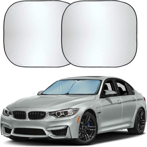 Car Windshield Sun Shade Foldable | Front Windshield Shade for Sun, Heat and UV Rays | Sunshade for Car Front Window and Interior Sun Protection |  (28 x 31 inches)