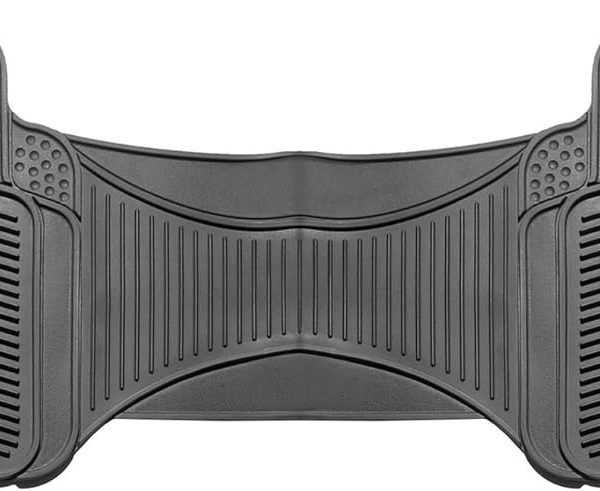 Car Floor Mats - Heavy-Duty Rubber Floor Mats for Cars, Universal Fit Rear Set, Trimmable Automotive Floor Mats,  Floor Mats For Most Sedan, SUV, Truck Floor Mats Gray